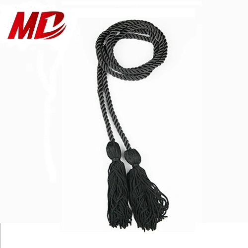 Beautiful Graduation Black Honor Cords With Tassel