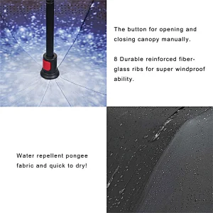 High quality shaoxing factory self stand double layer reverse umbrella