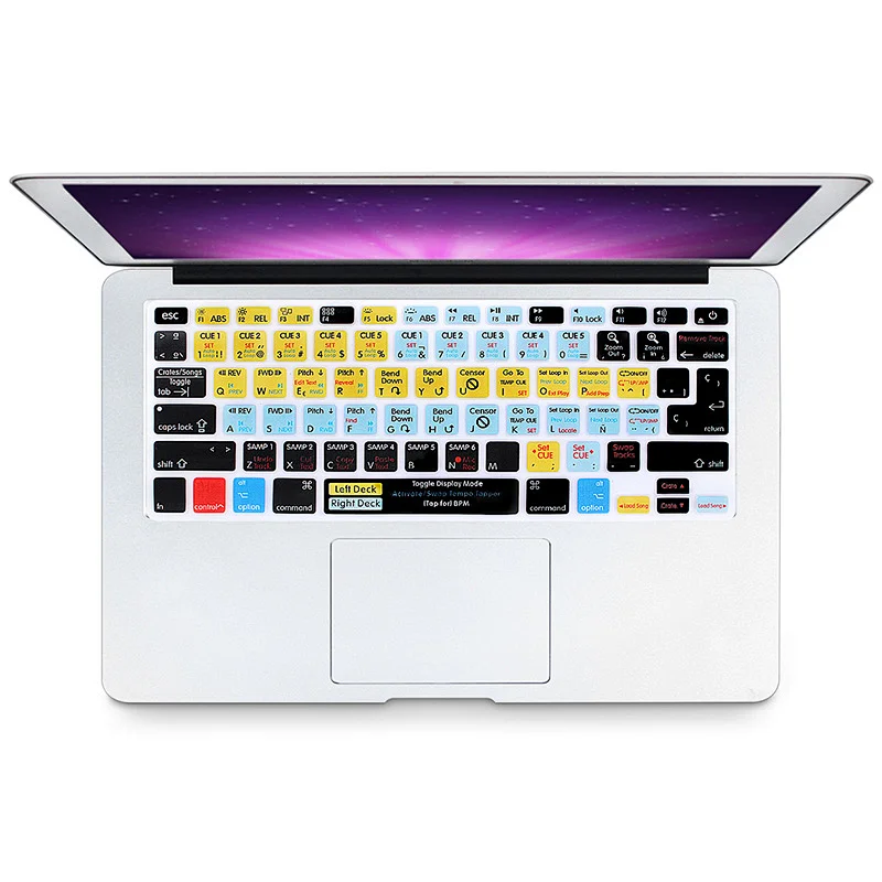 ODM Washable Serato Scratch LIVE Shortcuts Silicone Laptop Keyboard Protector Factory  laptop computer for macbook