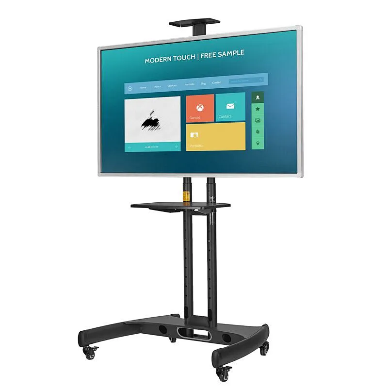55inch Video conference system all in one touch smart board with mobile bracket