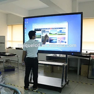 47inch multimedia interactive portable touch all in one kiosk