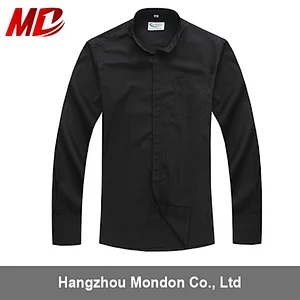 black high quality long sleeves clergy shirts men substantial wholesale