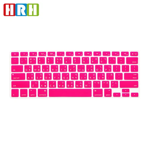 ODM Taiwanese Silicone Laptop Keyboard Skins custom keyboard cover for Macbook Air 11 Keyboard Protector English Version