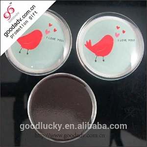 Button glass fridge magnets / glass dome fridge magnets