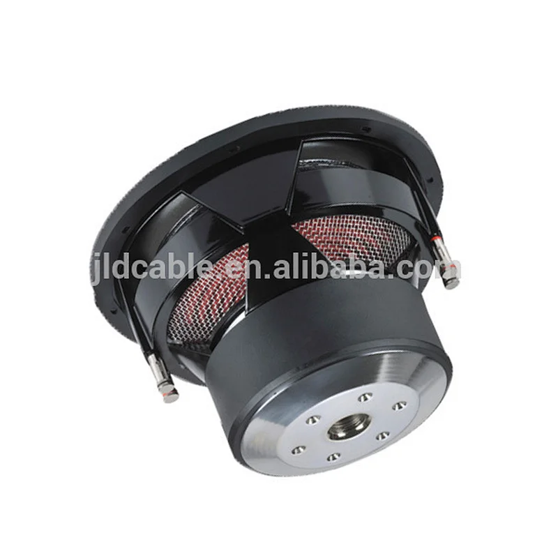 JLD audio pro audio speaker for car with red aluminum basket and 1500w rms sub woofer made in China