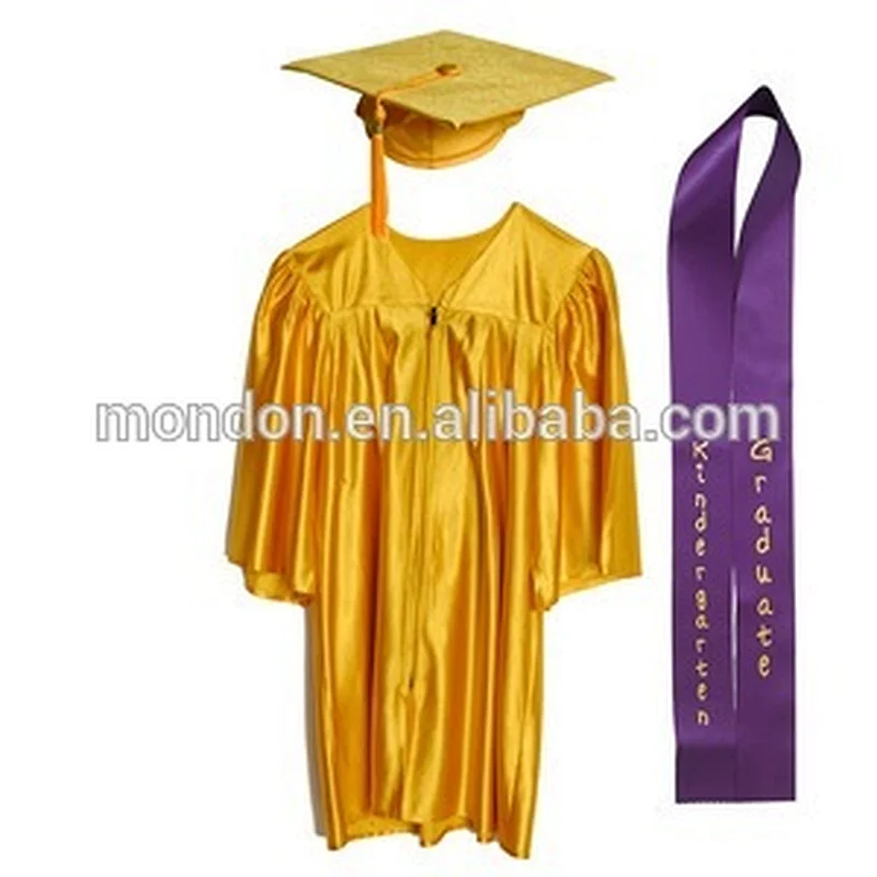 Kindergarten/children Shiny finish Graduation Award Set - Graduation cap gown