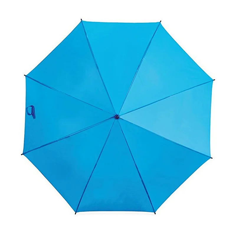 Polyester standard size solid color wind proof sun straight umbrella