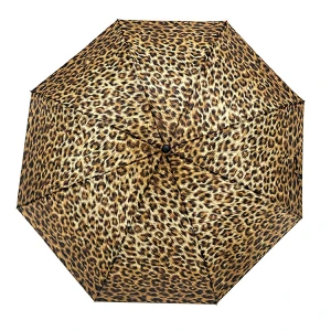 Estampado de leopardo Estándar 2 pliego paraguas especificación