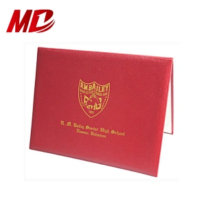 Grain Leatherette Graduation Diploma Cover Certificate Folders