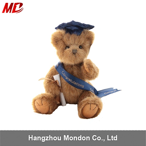 Whosale Plush Graduation Stole and Caps Teddy Bear