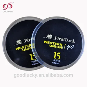 made in China durable plastic coasters waterproof clear acrylic cup mat