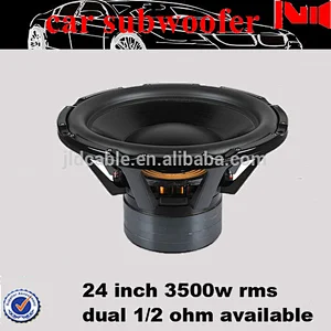 big subwoofer speaker for car with 24 inch aluminum basket 760 Oz motor dual 5