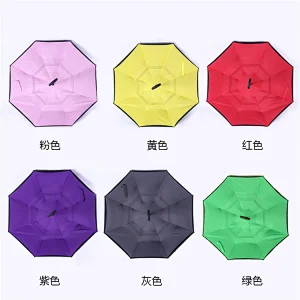 24inch China manufacturer rain reverse umberellas Inverted umbrella