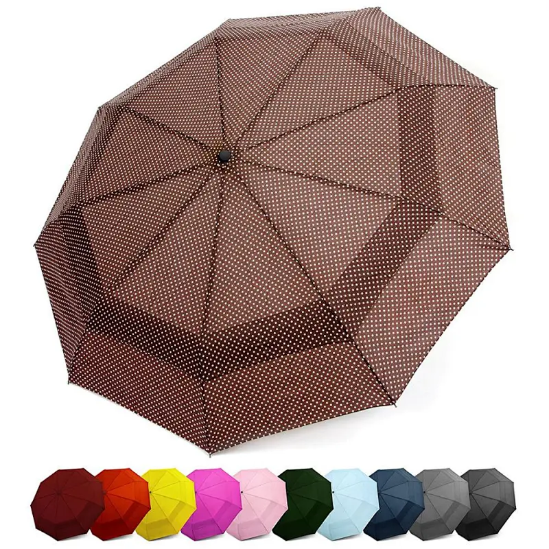 double canopy windproof folding umbrella