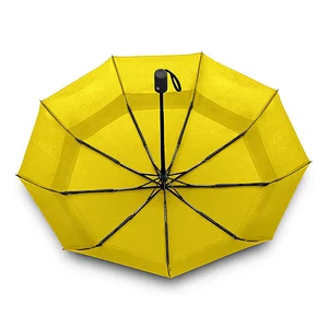 Amazon best sell Windproof Double Canopy Auto Open/Close Button Compact Travel Umbrella