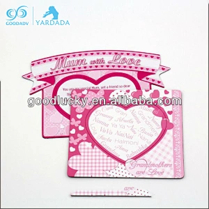 funny cartoon arrivals magnetic photo frame with DIY photo frame