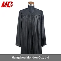 Popular Shiny Adult Unisex Chroal Gown/Choir Robe in Black color