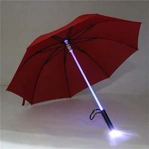 Led light handle umbrella With Hand Torch