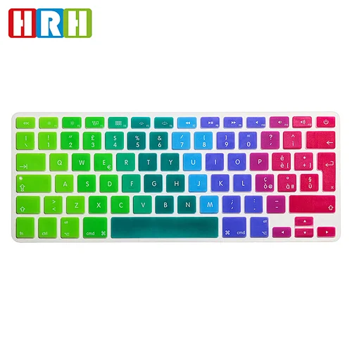 EU Version Colorful Waterproof Italian language keyboard covers Silicone Keyboard skin For Macbook Air Pro Retina 13 inch 15
