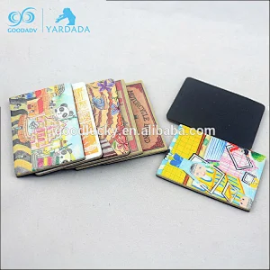 2018 custom wooden cartoon souvenir fridge magnet