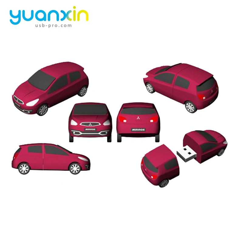 3D Customized Car Shaped PVC USB Flash Pen Drive 2.0 / 3.0