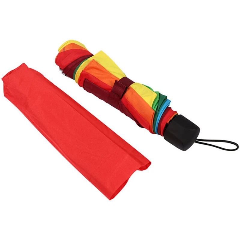 Paraguas lleno del cuerpo de las mini señoras coloridas del paraguas del arco iris en venta