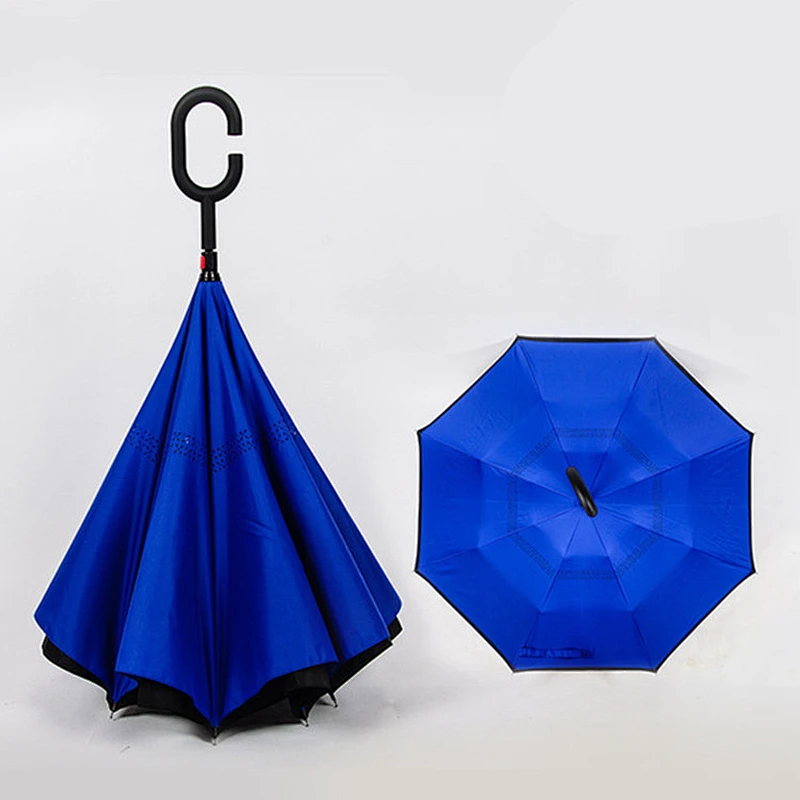Paraguas invertido de los paraguas del revés de la lluvia del fabricante de China 24inch