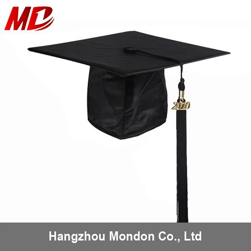 Black cap and gown for kindergarten graduation