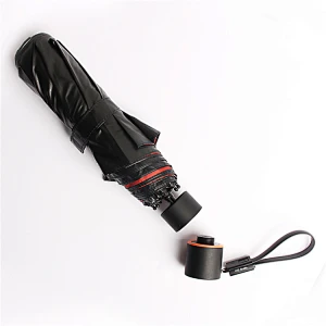 2018 New Design Products travel Manual open power bank 3 folding umbrella with Data cable