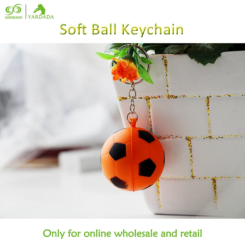 Color PU Keychain pendant, high quality springy children's toys, wallet, car accessories, advertising promotional gifts in stock