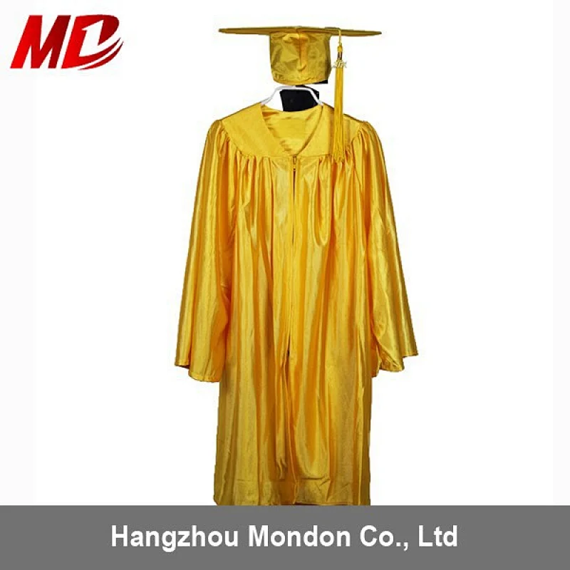 Baby Graduation Cap and Gown Shiny Gold