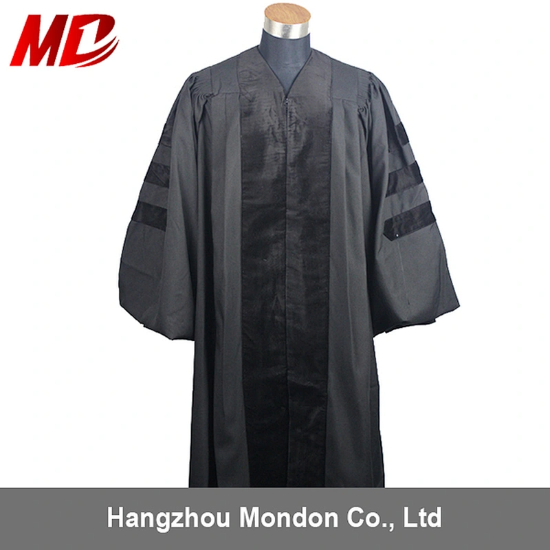 College Cap and Graduation Gown university gown for Doctor Degree