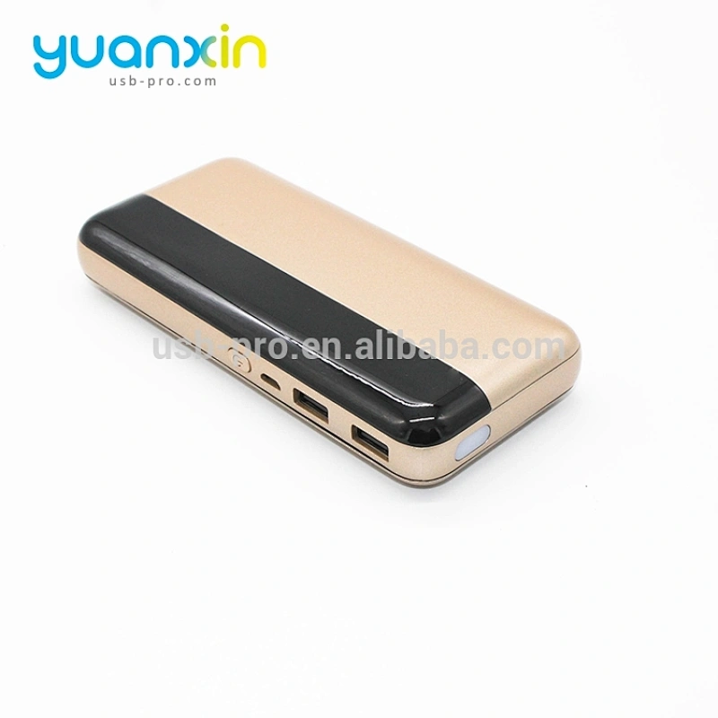10000mah gold silver gray and red Color Metal Mobile Power Bank