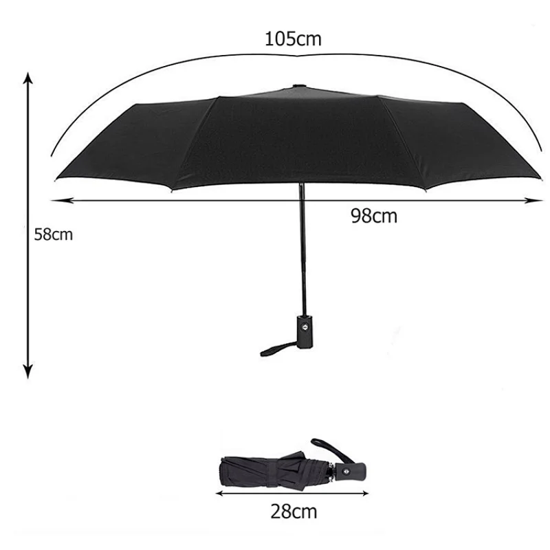 High quality Eso automatic compact travel umbrella with reverseing