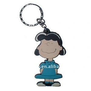 eco-friendly advertising gifts soft pvc 2d/3d keychain/key chain