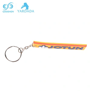 Customized Creative Metal Circle Key Chain,Stylish Plastic Soft PVC Keyring