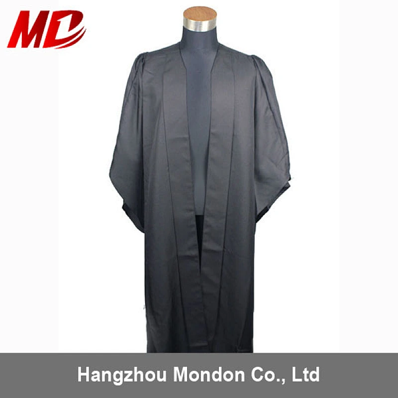Classic uk style Faculty black matte Bachelor Master graduation Academic Regalia