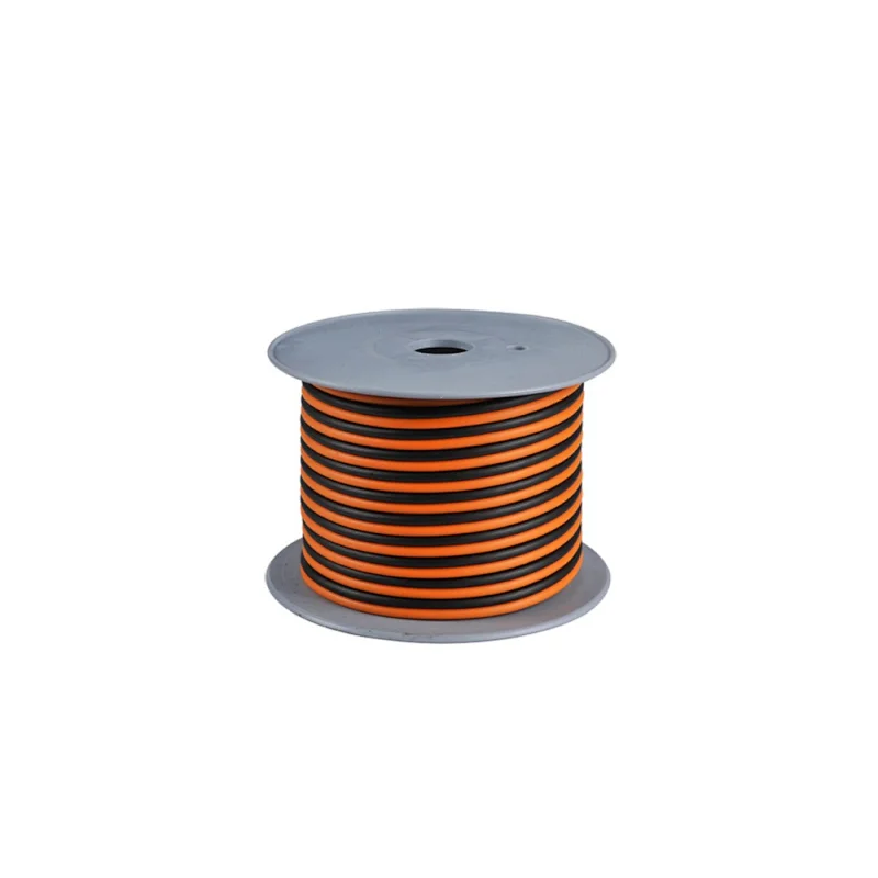 Audio sound system for cars high end black and orange speaker cable