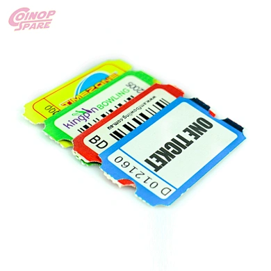 Customized Arcade Game Raffle Redemption Ticket Printing
