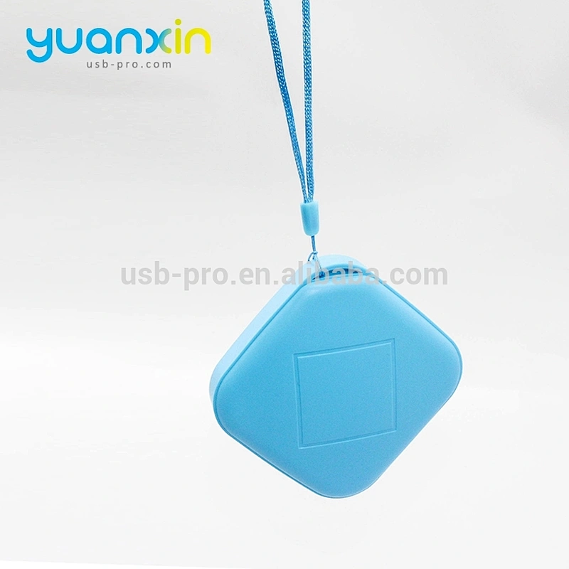 6000mah Plastic Black and White Blue Powder Color Cube Stylish Rechargeable Power Bank
