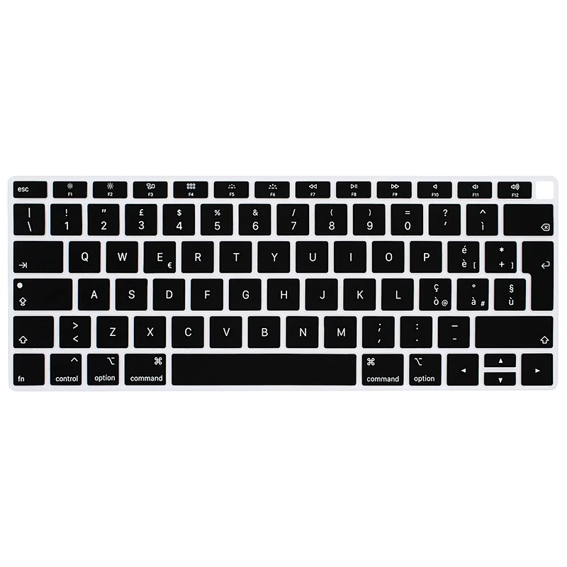 Hot Selling Russian French swedish portuguese keyboard ali baba in italian keyboard Silicone Keyboard For Macbook Air 13 15