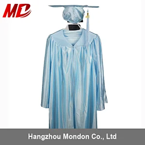 Wholesale Shiny Baby Cap and Gown for Graduation with Tassel
