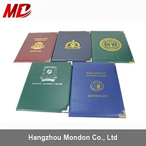 Various Color PU Diploma covers