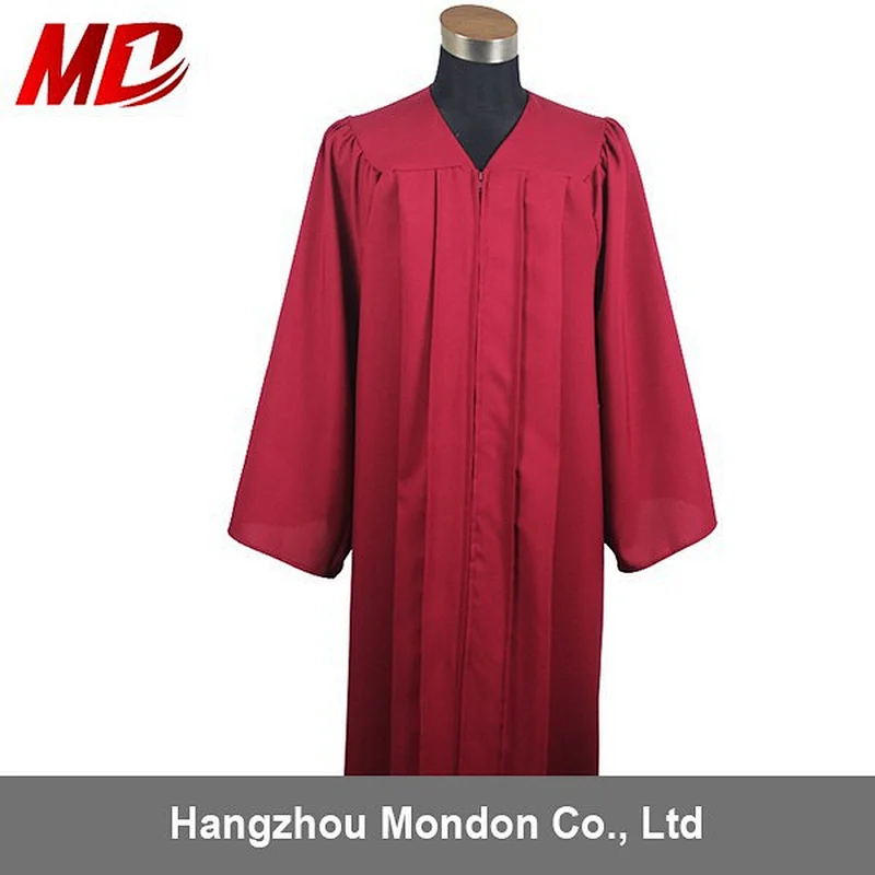 Choir robe - adult church robe matte maroon