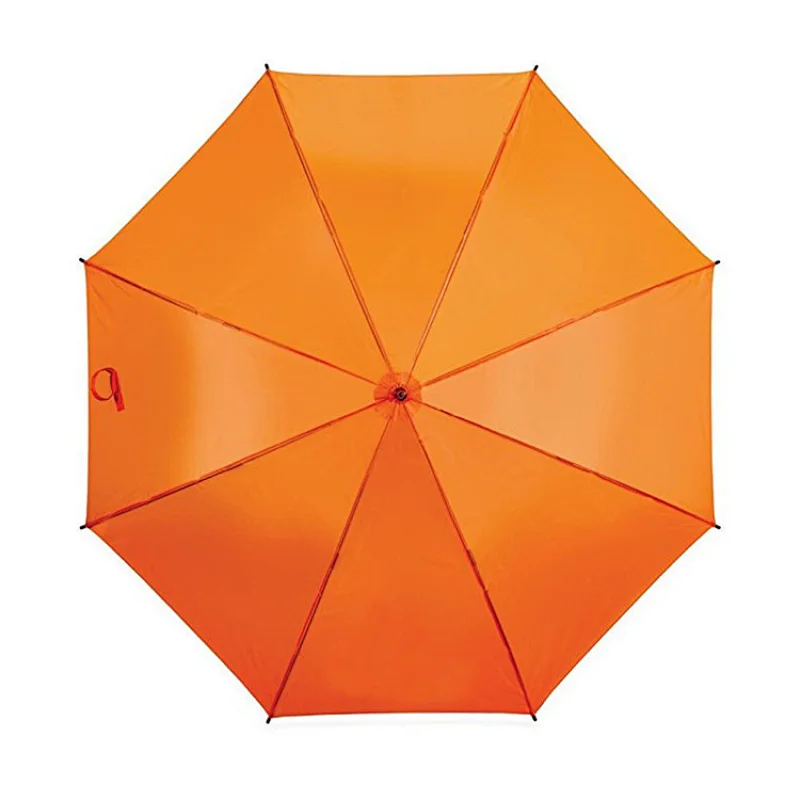 Polyester standard size solid color wind proof sun straight umbrella