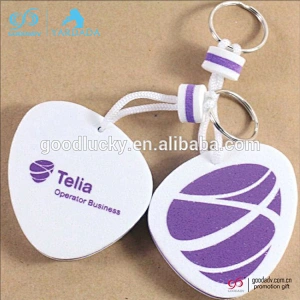 OEM factory promotional gifts eva floating keychain blank sublimation keychain