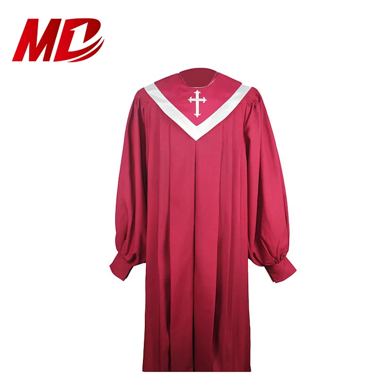 Wholesale Customized Fluted Choir Robes With Cuff Sleeve