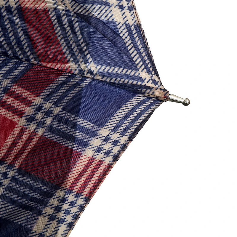 Shangyu fábrica vende 16 costillas doble tejido de dosel paraguas recto barato
