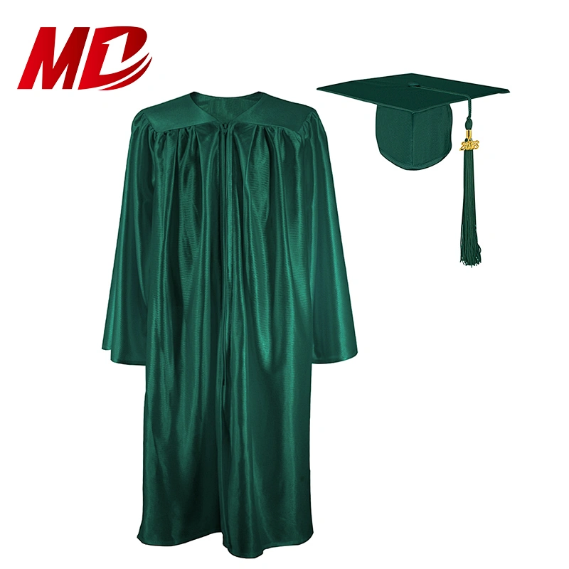 Factory Cheap Shiny Polyester 130 GSM Kindergarten Graduation Robe Wholesale