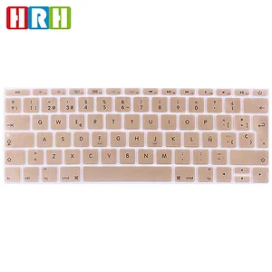 Spanish Silicone keyboard cover laptop keyboard cover for MACBOOK 12 inch keyboard cover new pro a1708